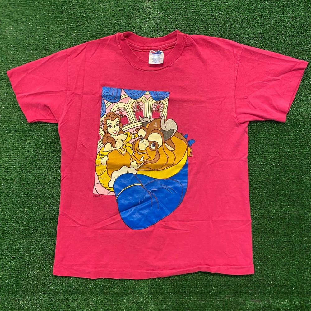 Beauty And The Beast Vintage 90s Movie T-Shirt - image 1